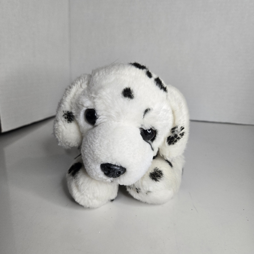 Aurora World Plush Stuffed Animal Dalmatian Puppy Dog 11" Laying Floppy